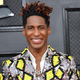 Jon Batiste arrives for the 64th Annual Grammy Awards at the MGM Grand Garden Arena in Las Vegas on April 3, 2022.